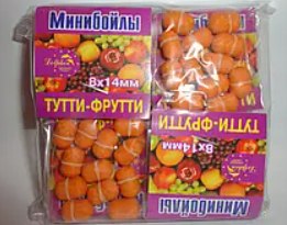 Минибойлы Dolphin "Тутті-фрутті" великі 8х14мм
