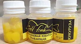 Силіконова сьедобная плаваюча кукурудза Gold fish натур