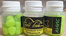 Силіконова сьедобная плаваюча кукурудза Gold fish Аніс