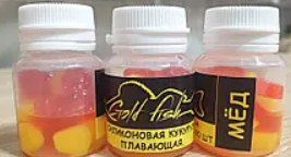 Силіконова сьедобная плаваюча кукурудза Gold fish Мед