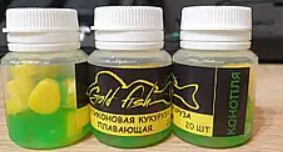 Силіконова сьедобная плаваюча кукурудза Gold fish Коноплі