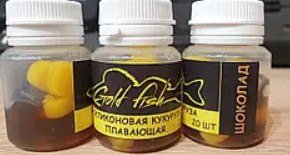 Силіконова сьедобная плаваюча кукурудза Gold fish Шоколад