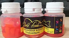 Силіконова сьедобная плаваюча кукурудза Gold fish Тутті-Фрутті