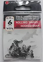 Gurza вертлюг с застёжкой Hooked Snap № 6