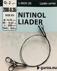 Поводок Gurza Nitinol Leader 25см 0,35мм 9,8кг