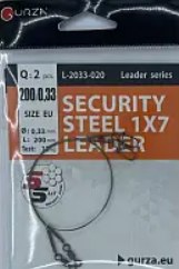 Поводок 1x7 Gurza SECURITY STEEL 20см 0.33мм 13кг