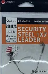 Повідець 1x7 Gurza SECURITY STEEL 25 см 0.24 мм 7 кг