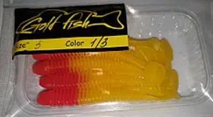 Силікон Ніндзя 3" сьедобный "Gold fish" color 1/3