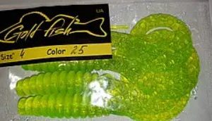 Силікон Кирлиграб 4" сьедобный "Gold fish" color 25