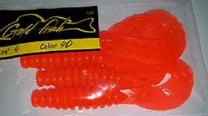 Силікон Кирлиграб 4" сьедобный "Gold fish" color 40