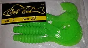 Силікон Кирлиграб 4" сьедобный "Gold fish" color 23