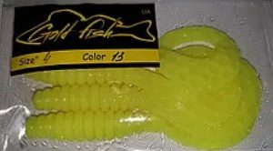 Силікон Кирлиграб 4" сьедобный "Gold fish" color 13