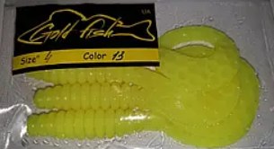 Силікон Кирлиграб 4" сьедобный "Gold fish" color 13