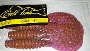 Силікон Кирлиграб 4" сьедобный "Gold fish" color 4