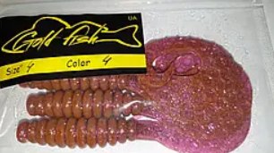 Силікон Кирлиграб 4" сьедобный "Gold fish" color 4