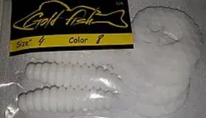 Силикон Кирлиграб 4" сьедобный "Gold fish" color 8