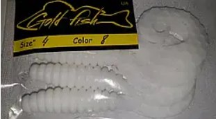 Силикон Кирлиграб 4" сьедобный "Gold fish" color 8