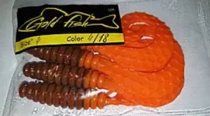 Силікон Кирлиграб 4" сьедобный "Gold fish" color 4/18