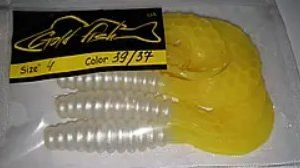 Силікон Кирлиграб 4" сьедобный "Gold fish" color 39/37
