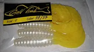 Силікон Кирлиграб 4" сьедобный "Gold fish" color 39/37