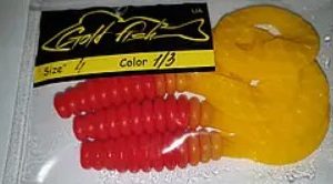 Силікон Кирлиграб 4" сьедобный "Gold fish" color 1/3