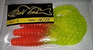 Силікон Кирлиграб 4" сьедобный "Gold fish" color 16/25