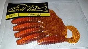 Силікон Кирлиграб 3" сьедобный "Gold fish" color 21