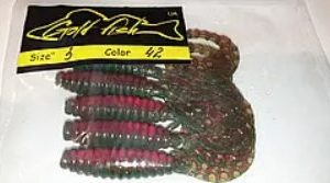 Силікон Кирлиграб 3" сьедобный "Gold fish" color 42