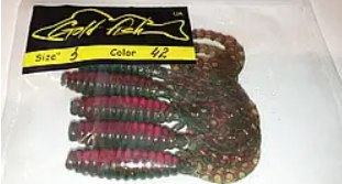 Силікон Кирлиграб 3" сьедобный "Gold fish" color 42