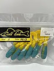 Силікон TRIPLE 3" знімний "Gold fish" color 74/3