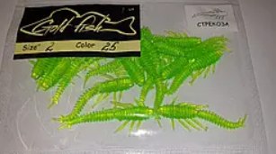 Силікон стрекоза2" сьедобный "Gold fish" color 25