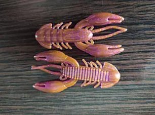 Силікон рак 2,5" сьедобный "Gold fish" color 4