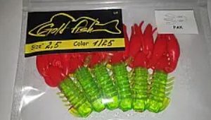 Силікон рак 2,5" сьедобный "Gold fish" color 1/25