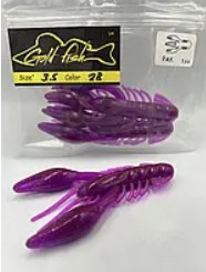 Силікон рак 3,5" сьедобный "Gold fish" color 28
