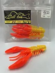 Силікон рак 3,5" сьедобный "Gold fish" color 40/3