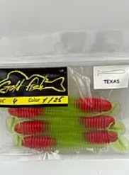 Силікон Texas 4" знімний "Gold fish" color 1/25