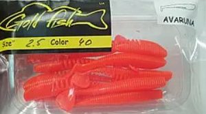Силікон AVARUNA 2.5" сьедобный "Gold fish" color 40