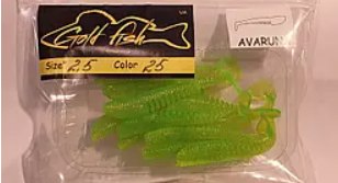 Силікон AVARUNA 2.5" сьедобный "Gold fish" color 25
