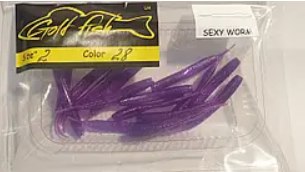 Силікон SEXY WORM 2" сьедобный "Gold fish" color 28