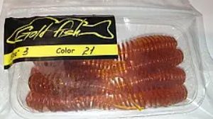 Силікон Джміль 3" сьедобный "Gold fish" color 21