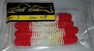 Силикон Шмель 3" сьедобный "Gold fish" color 1/8