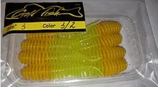 Силікон Джміль 3" сьедобный "Gold fish" color 3/2