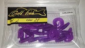 Силікон Кирлиграб 2" сьедобный "Gold fish" color 28