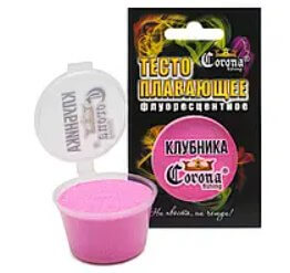 Тісто Corona плавальне флуоресцентне — Полуниця